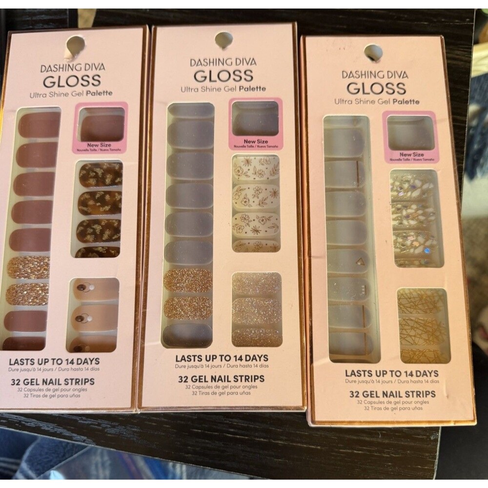Dashing Diva Gel Nail Strips (all 3) NEW